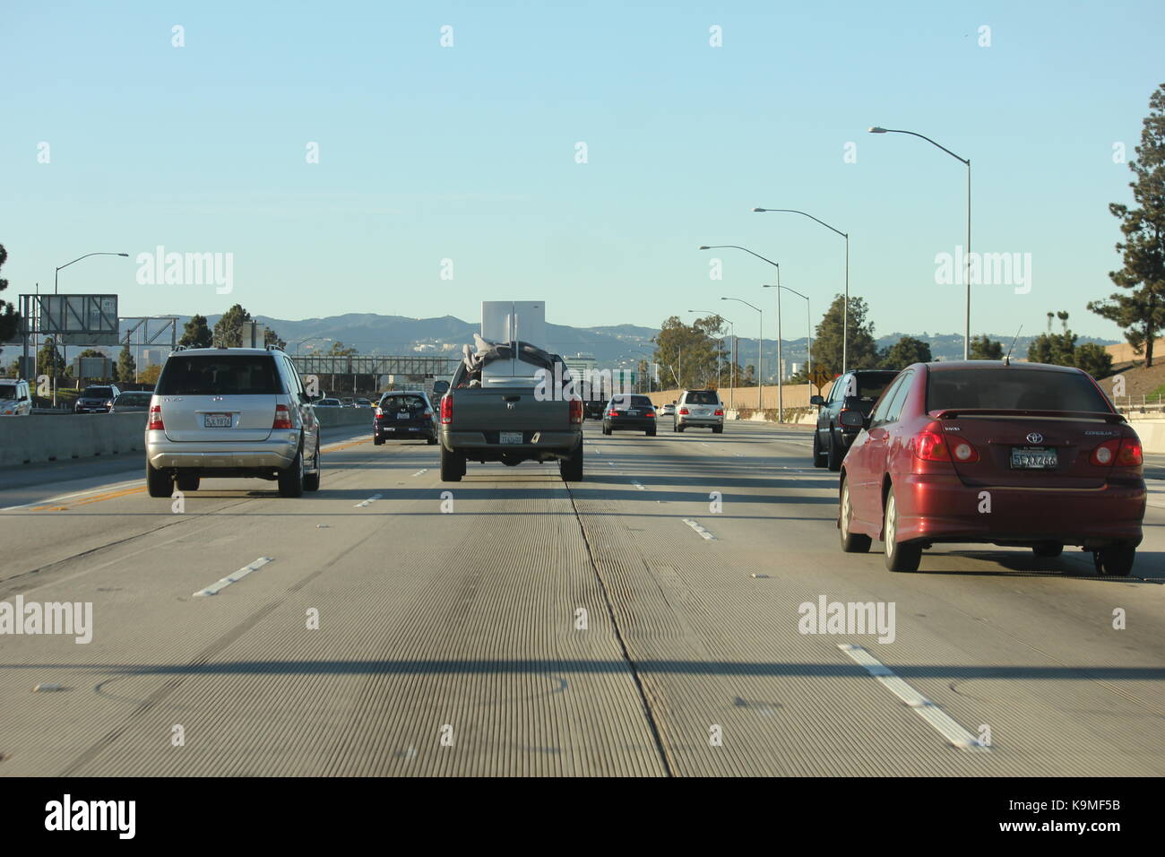 I-405 Freeway, Los Angeles, California, USA Stock Photo