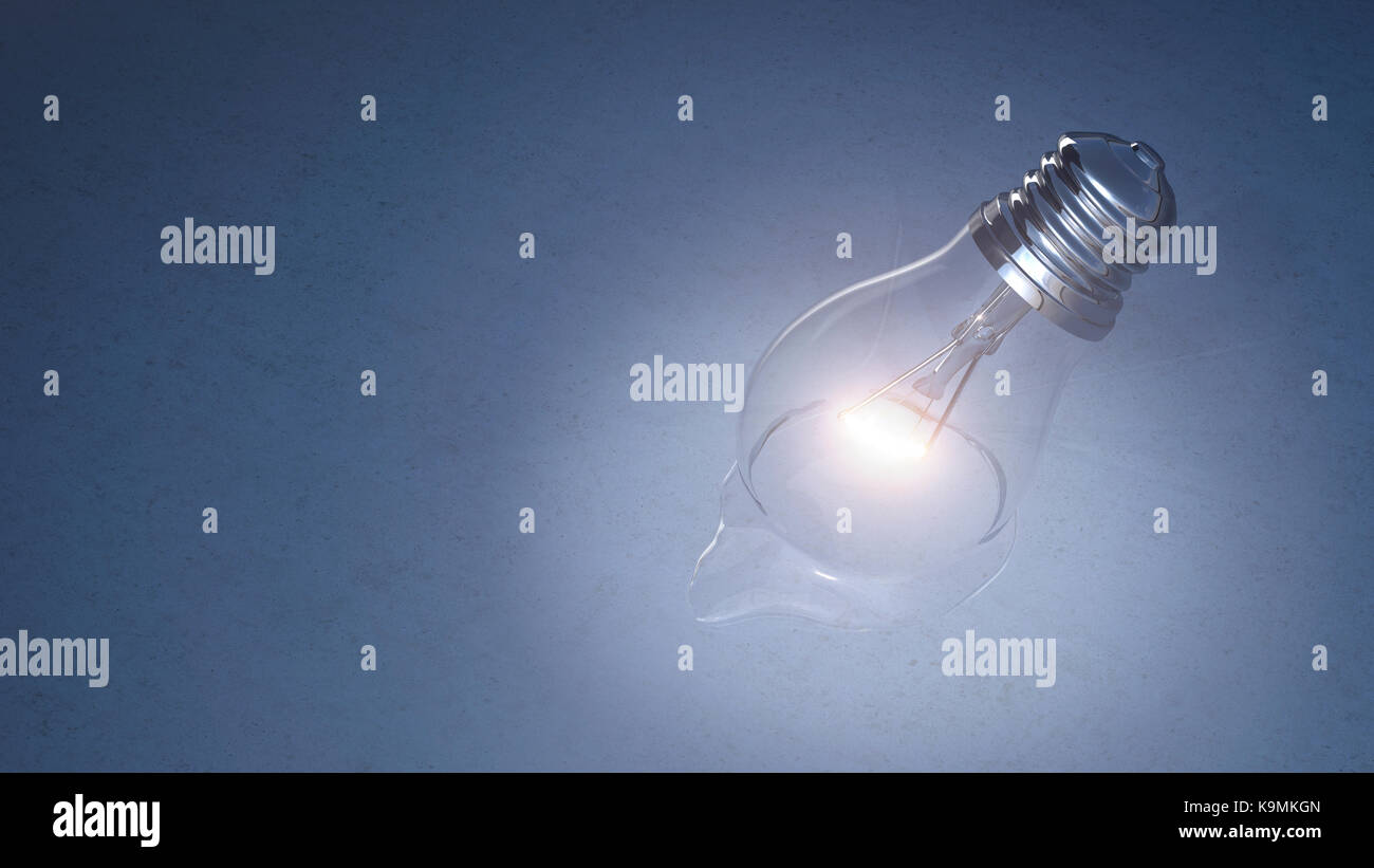 Melting light bulb Stock Photo Alamy