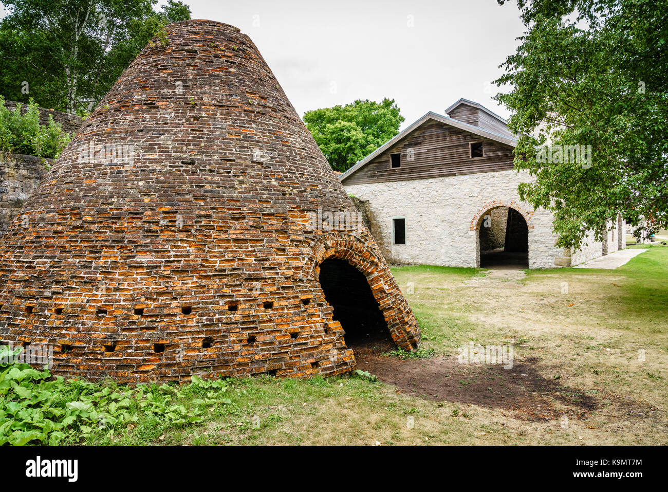 Charcoal kiln in Faeytte Historic Townsite in Upper Peninsula, Michigan Stock Photo