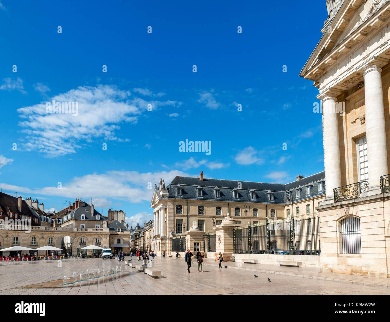 Place de la Liberation and Palace of the Dukes of Burgunady, housing the Musee des Beaux Arts, Dijon, Cote-d'Or, Burgundy, France Stock Photo