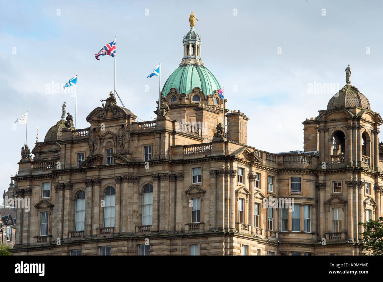 Bank of Scotland (HBOS) head offices on the Mound, Edinburgh, Scotland Stock Photo