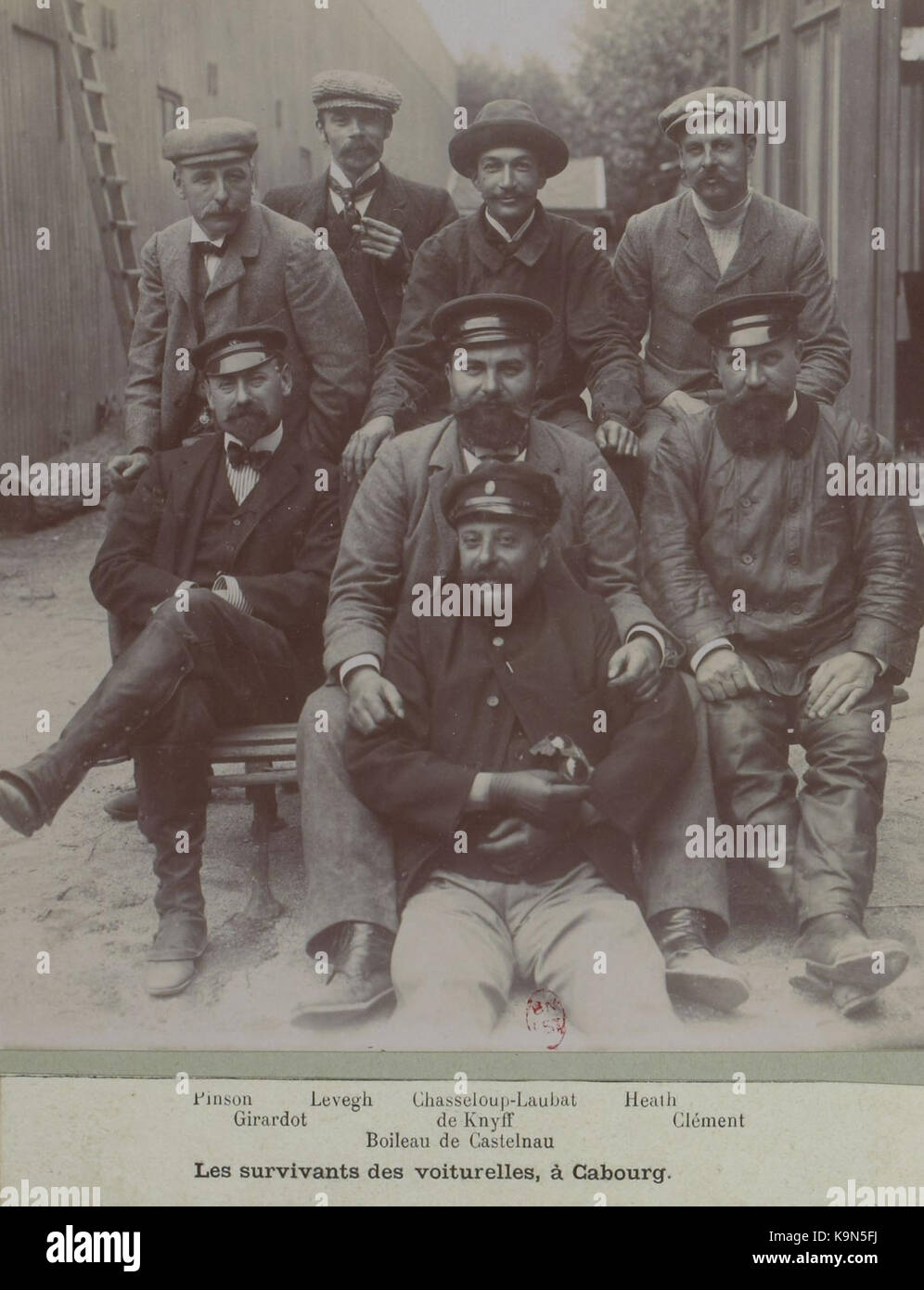 Participants au Tour de France automobile 1899 Stock Photo Alamy