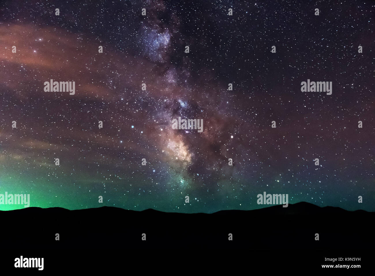 Milky Way on night starry sky Stock Photo - Alamy