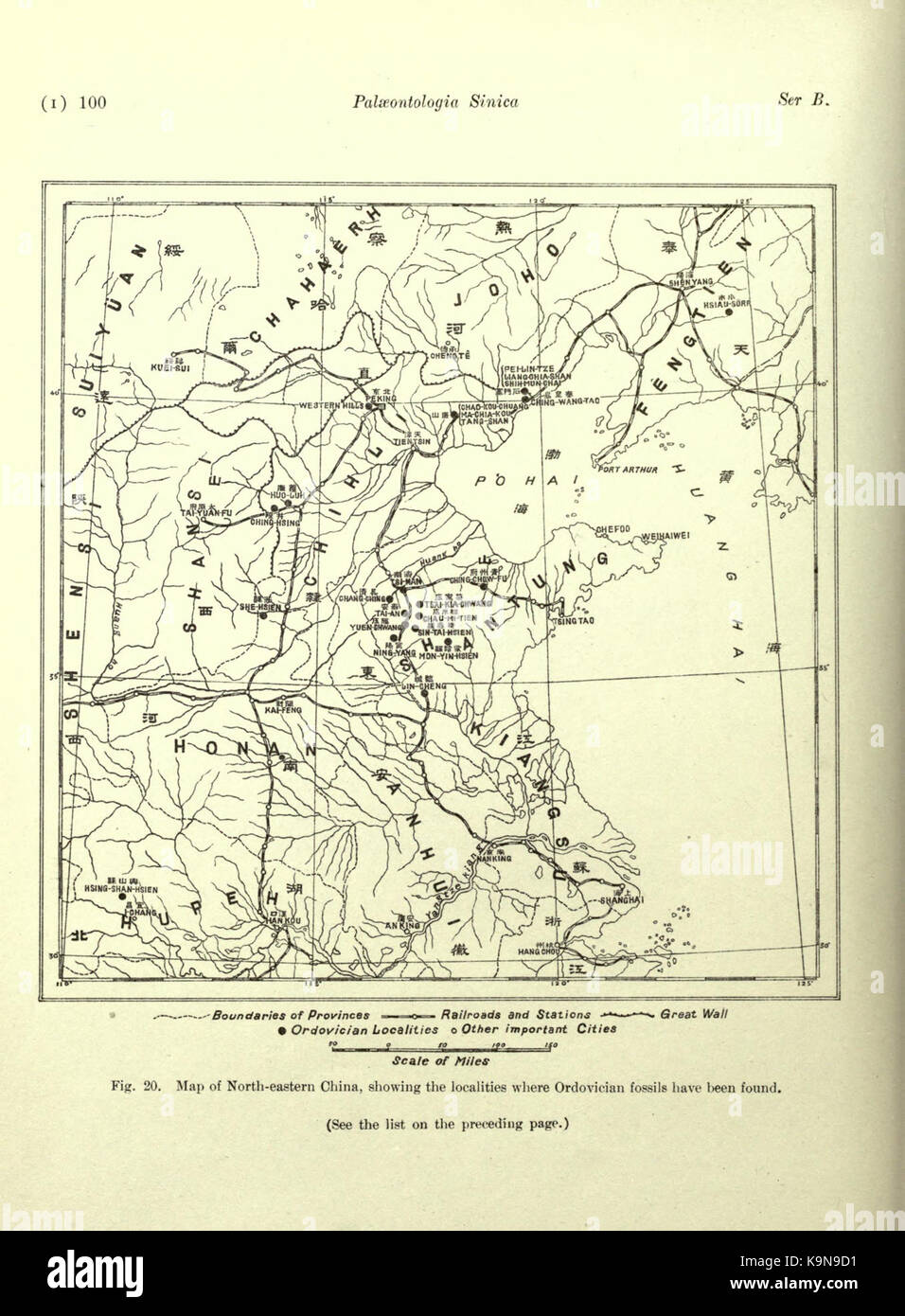 Ordovician fossils of north China (Page 100) BHL23954426 Stock Photo ...