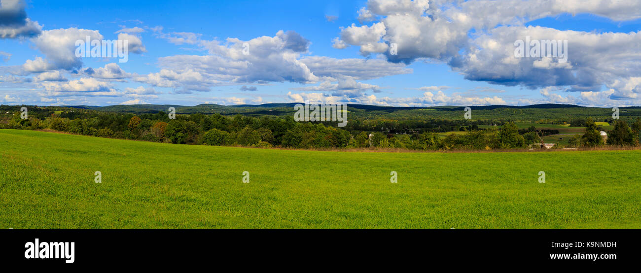Claverack NY area in the Hudson Valley looking at trees, rolling hills