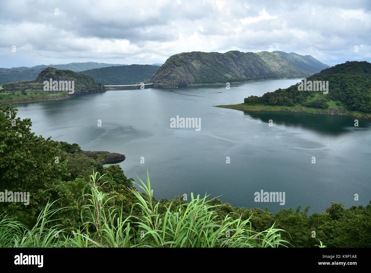 idukki dam and reservoir,kerala,india.This major hydroelectric project