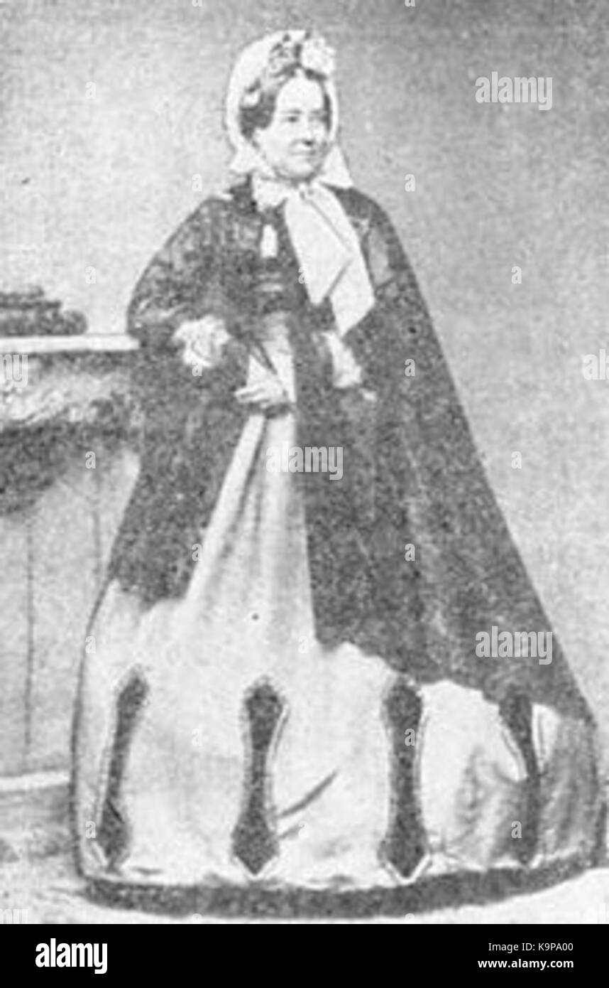 Queen Amalia of Greece 1870 Stock Photo