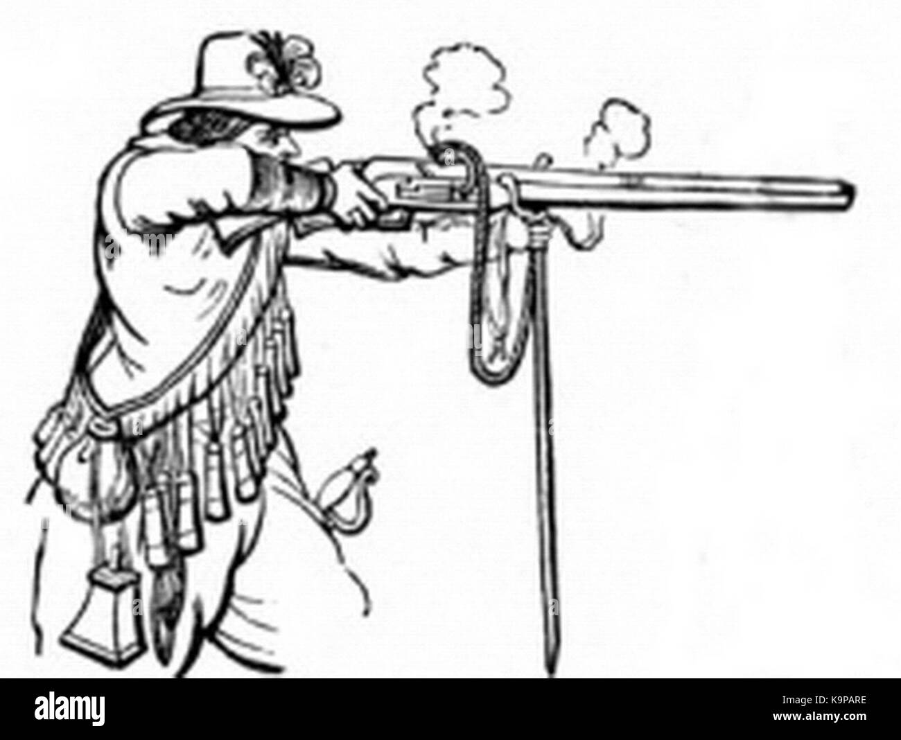 P406d Musketeer of the time of James I Stock Photo