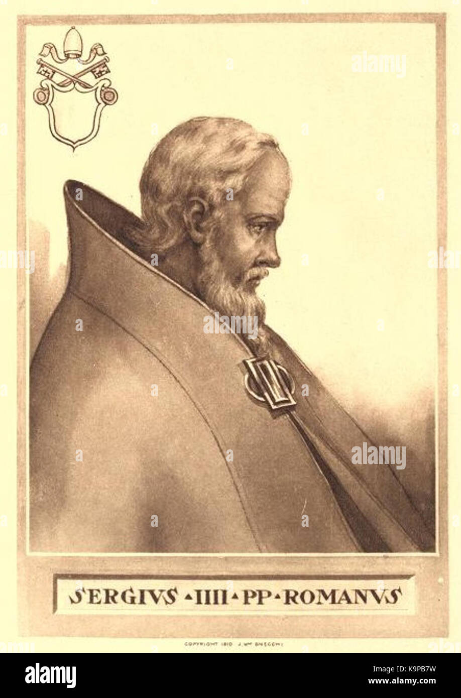 Pope Sergius IV Stock Photo - Alamy