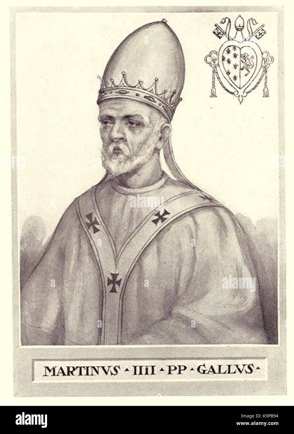 Pope Martin IV Stock Photo Alamy