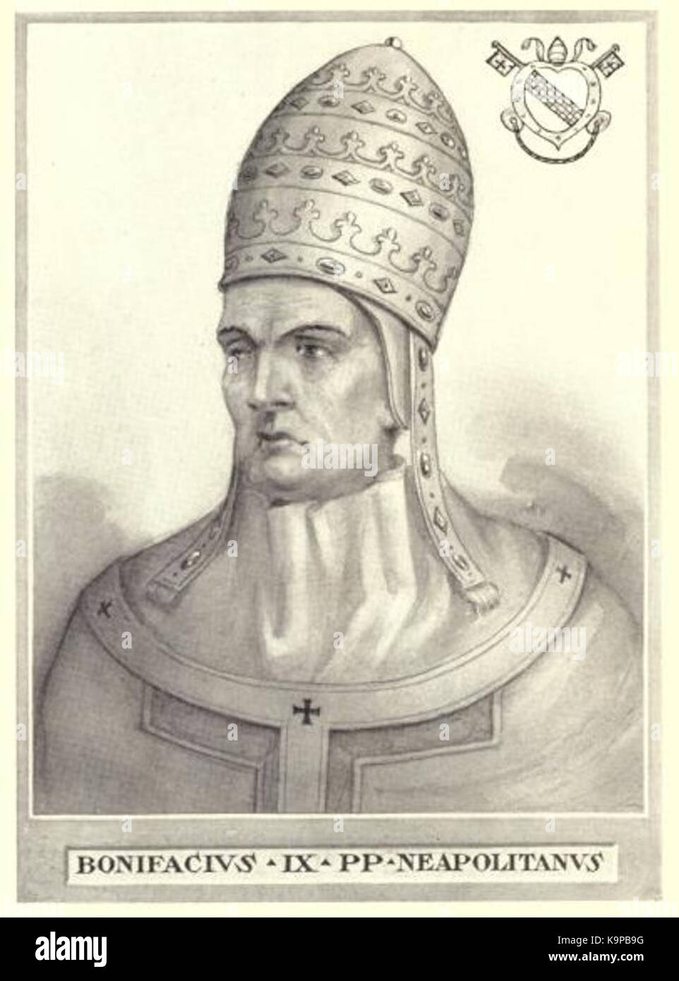 Pope Boniface IX Stock Photo Alamy