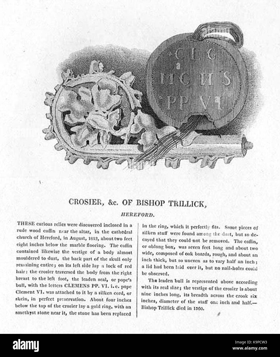 Relics of John de Trilleck Stock Photo Alamy