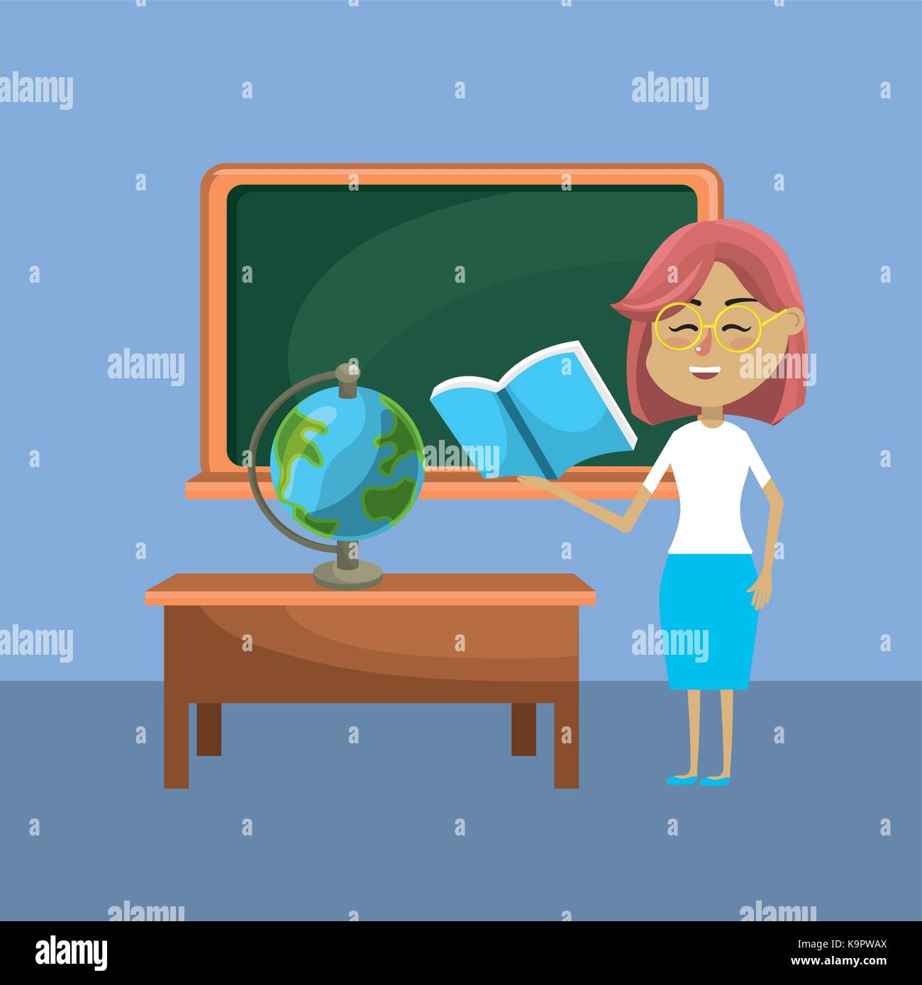 teacher woman and creative education to learn Stock Vector Image & Art ...