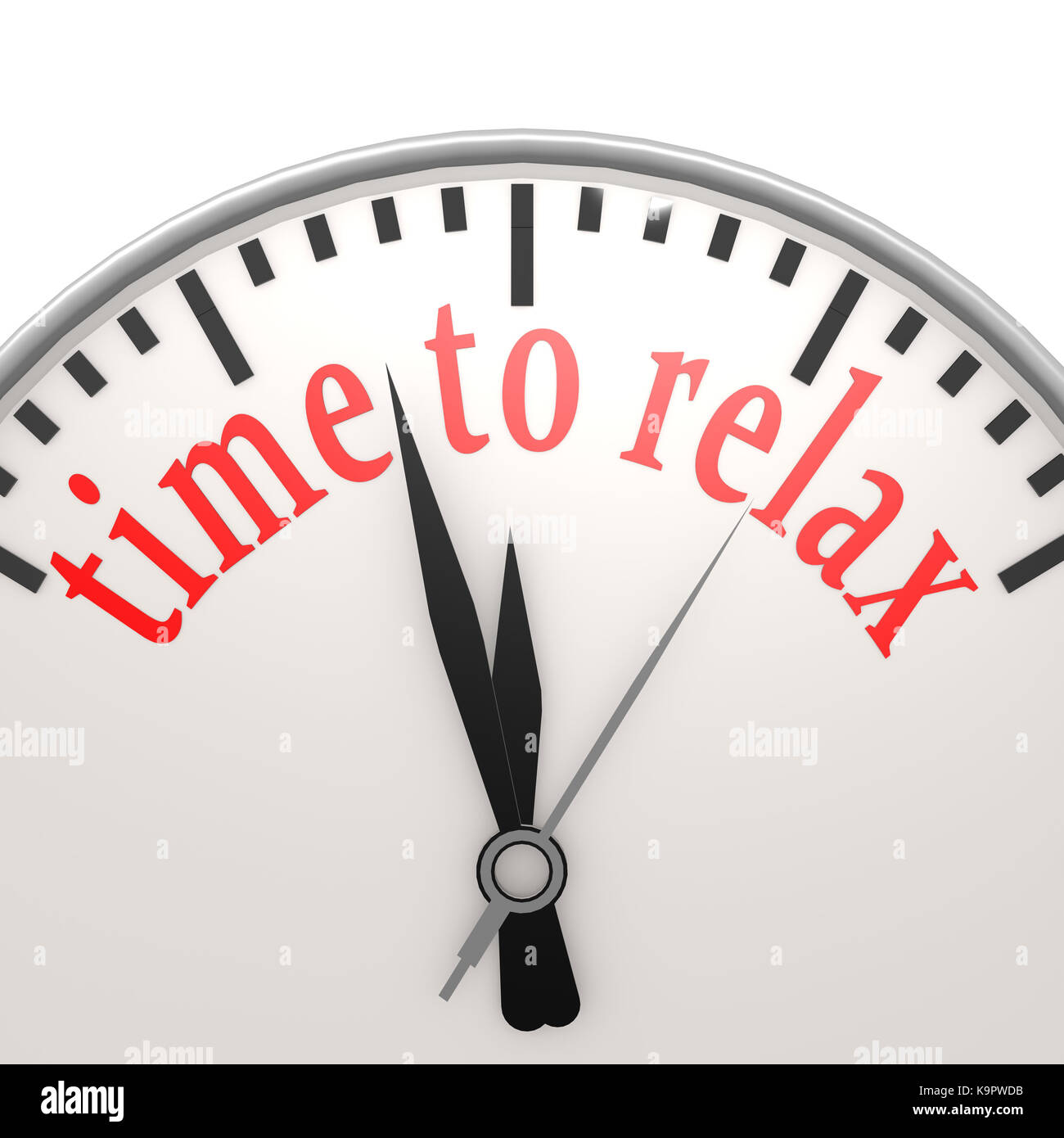 Time to relax clock Stock Photo - Alamy
