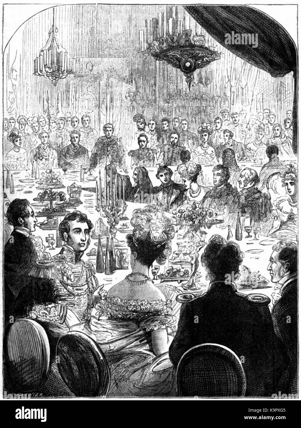 P487 BANQUET GIVEN TO THE EMPEROR OF RUSSIA, KING OF PRUSSIA, AND OTHER