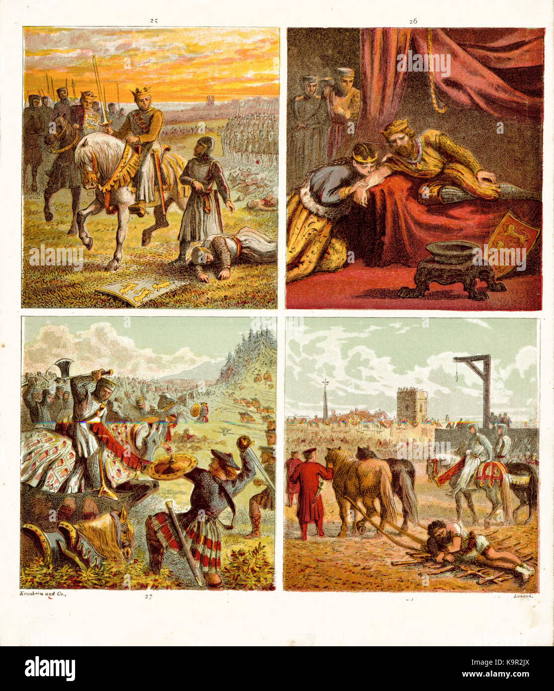 Pictures of English History Plates XXV to XXVIII Stock Photo Alamy