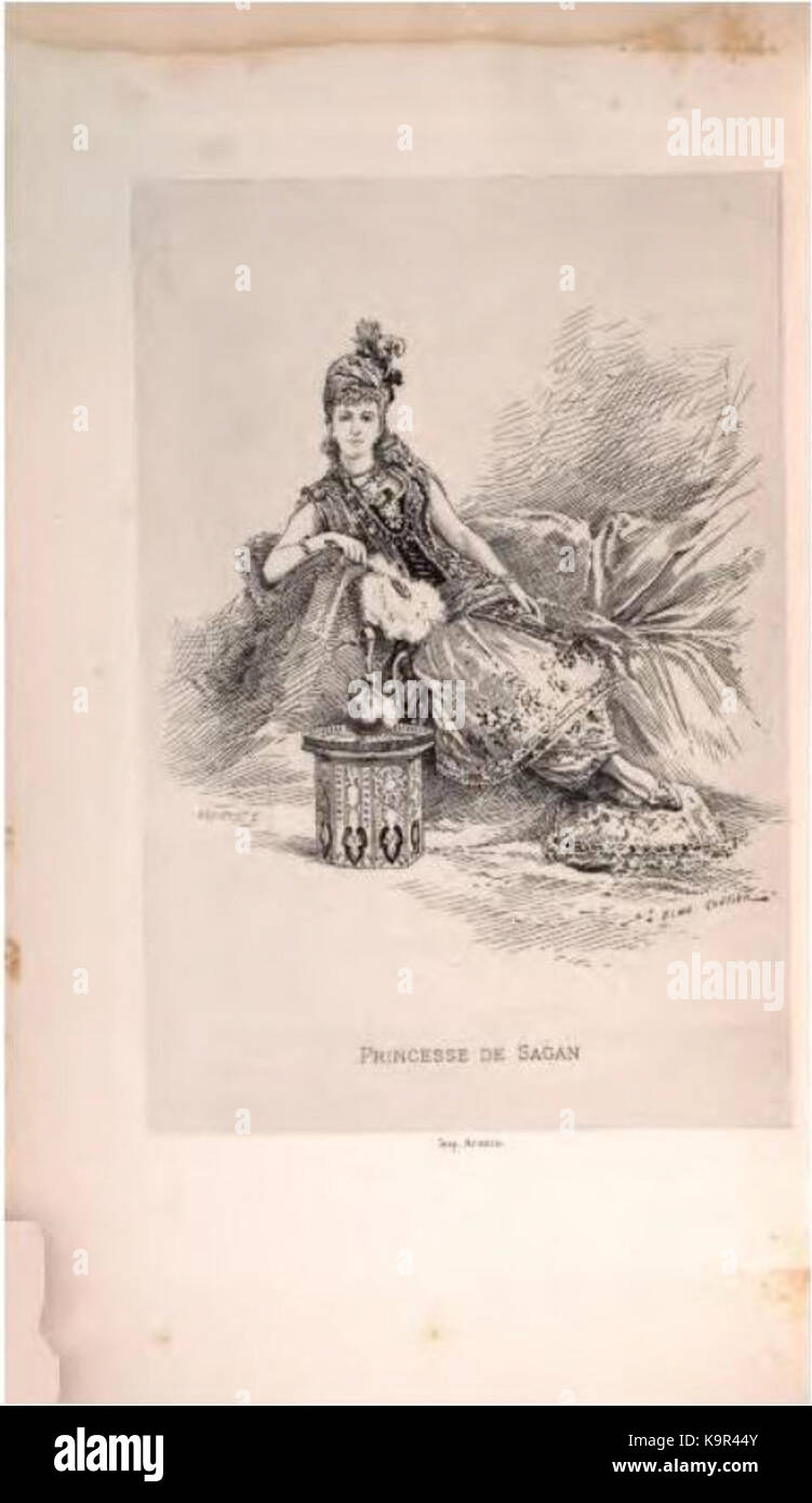 Princesse de Sagan Portrait Stock Photo Alamy