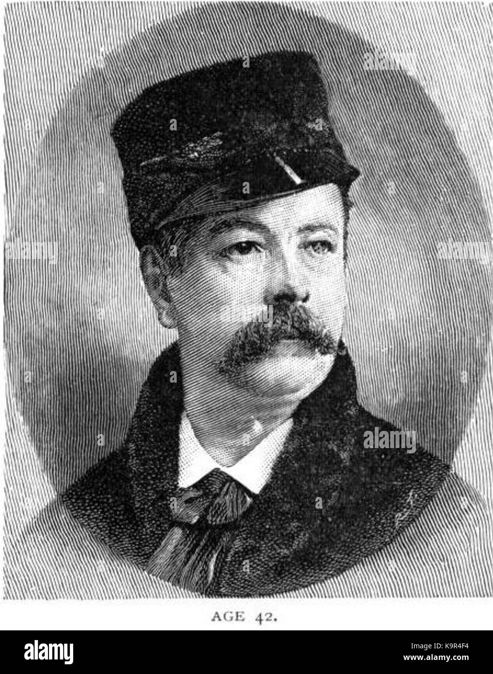 Portrait of Charles Frederick Worth aged 42 Stock Photo