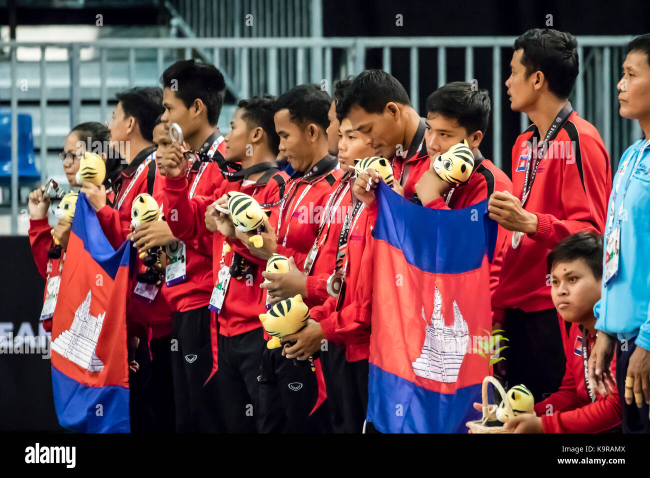 Kuala Lumpur, Malaysia. 22nd September, 2017. Cambodia won the silver