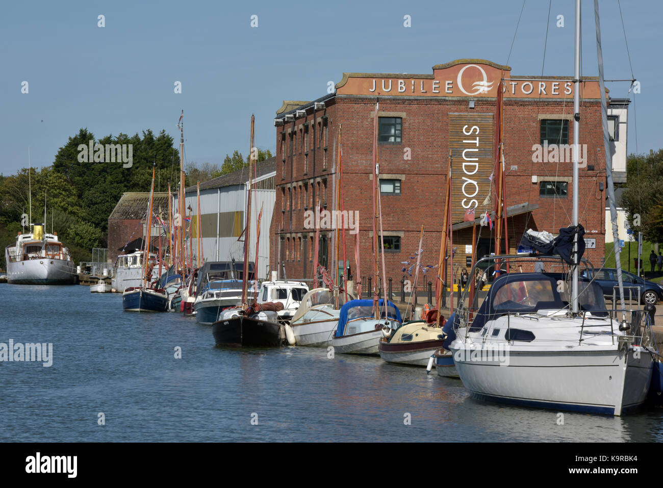 The jubilee stores offices and studios on the quayside at Newport harbouron the Isle of Wight