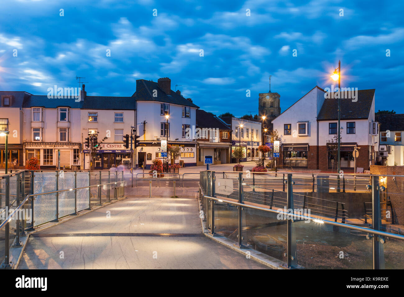 Evening in Shoreham-by-Sea, West Sussex, England. Stock Photo