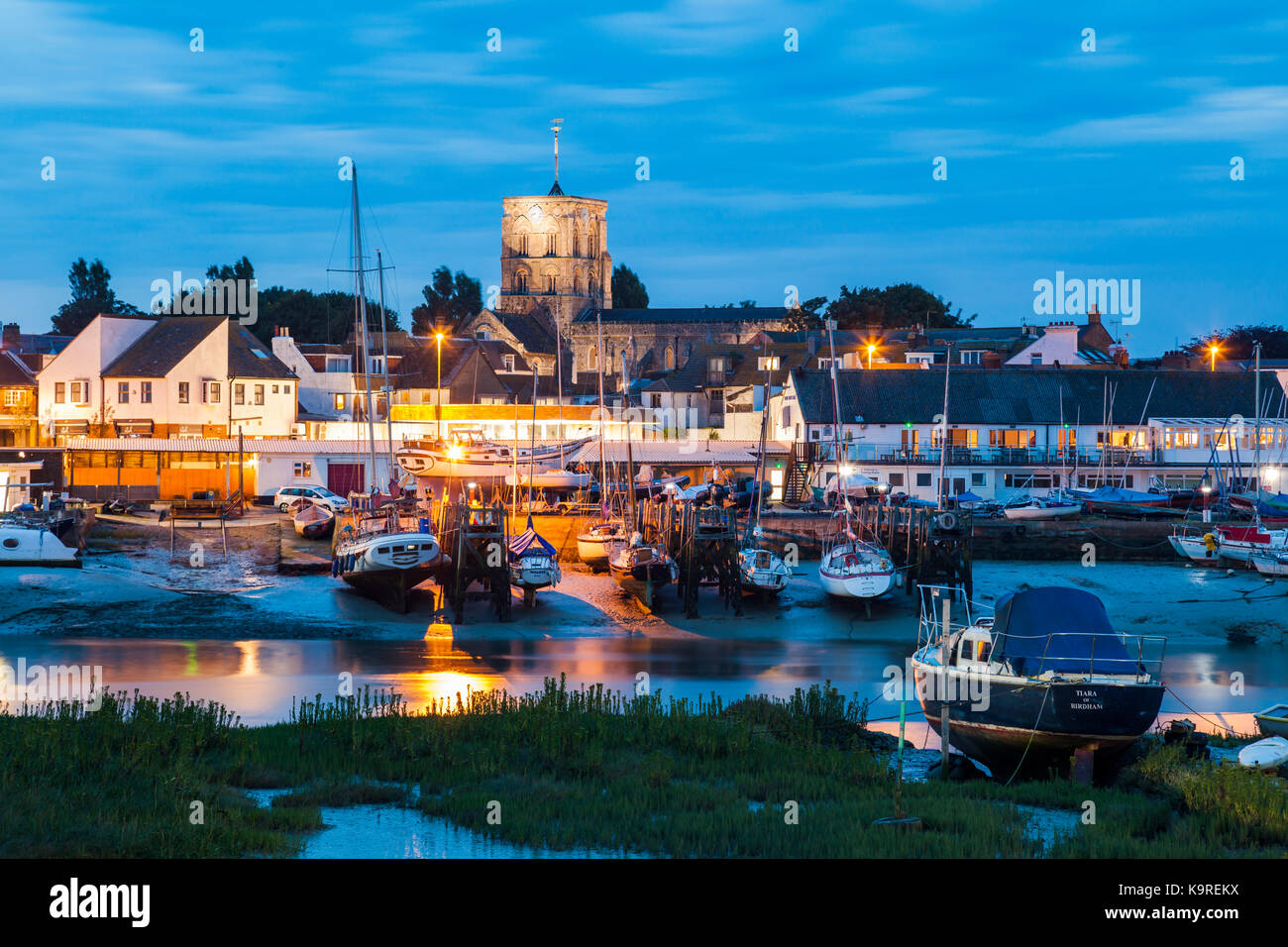 Evening in Shoreham-by-Sea, West Sussex. Stock Photo