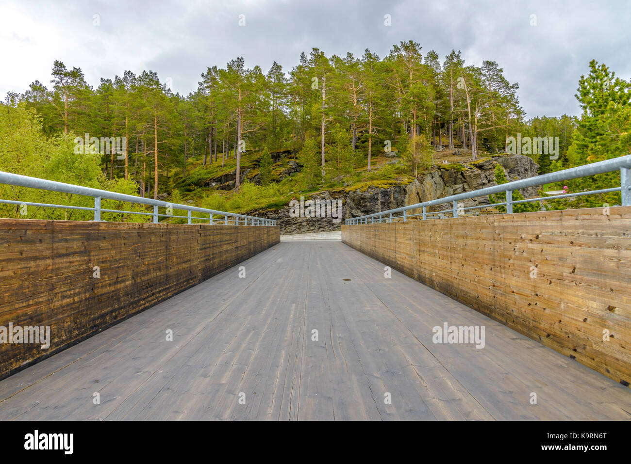Stegastein observation platform near Flam, Norway Stock Photo