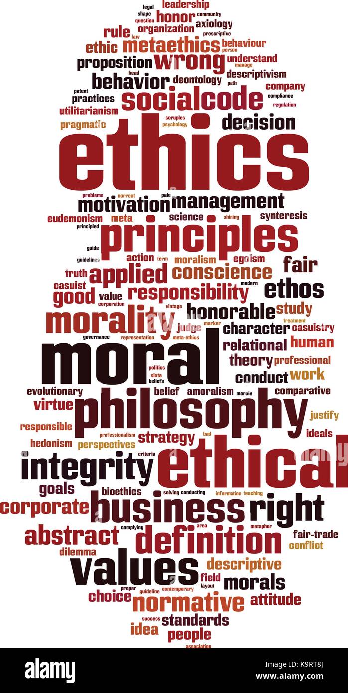 Ethics Word Cloud Concept Vector Illustration Stock Vector Image And Art