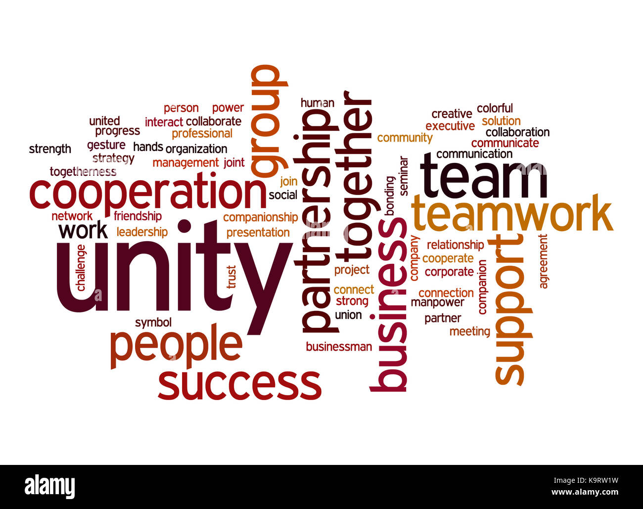 unity-word-cloud-stock-photo-alamy