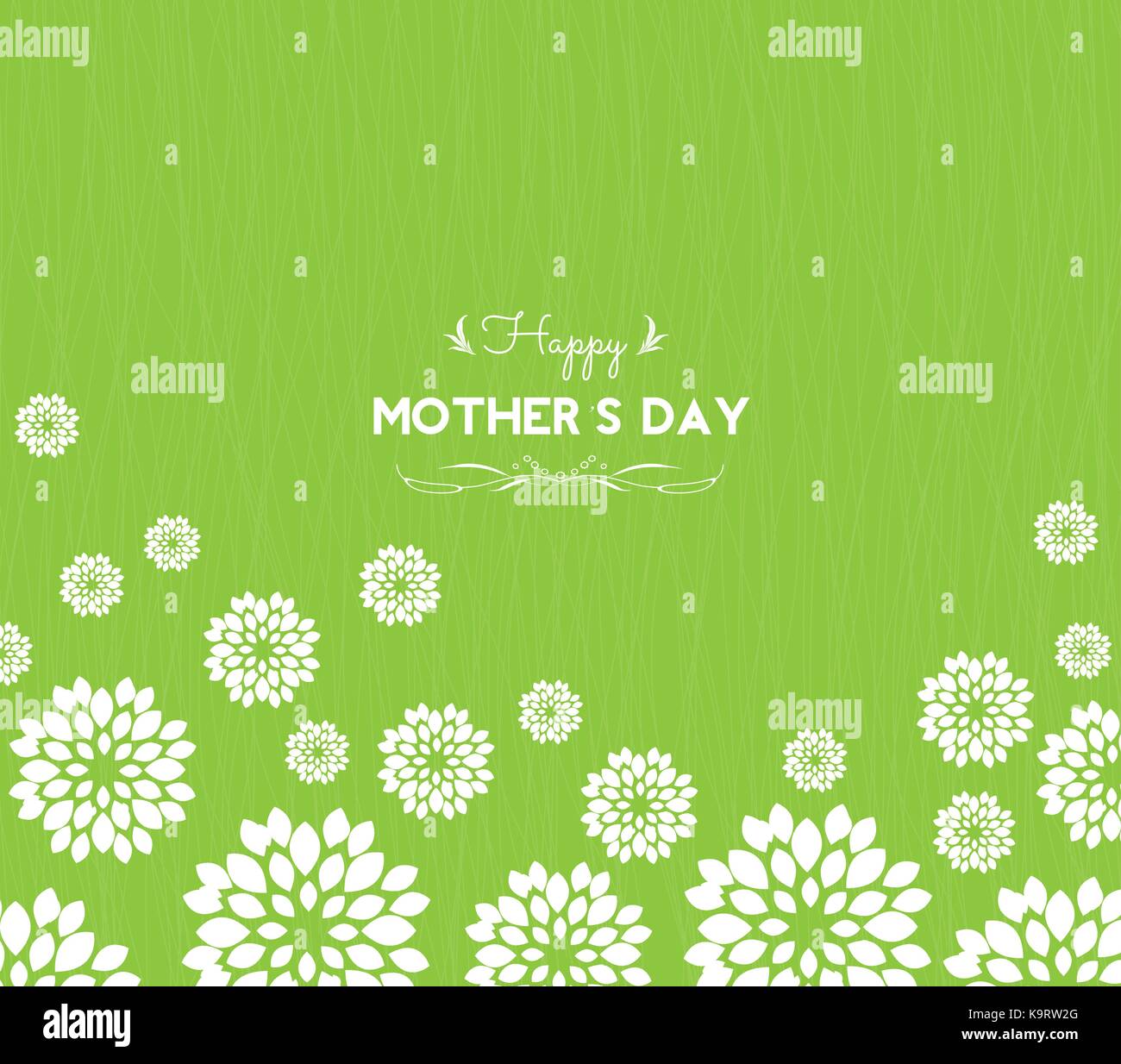 happy mother day greeting card with flowers Stock Vector Image & Art ...