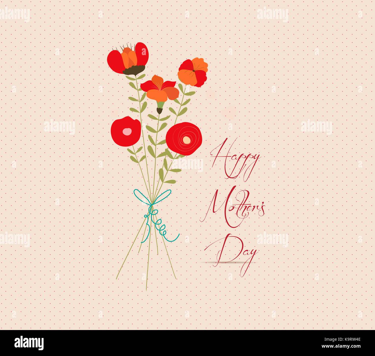 mothers day Flower Bouquets Stock Vector Image & Art - Alamy