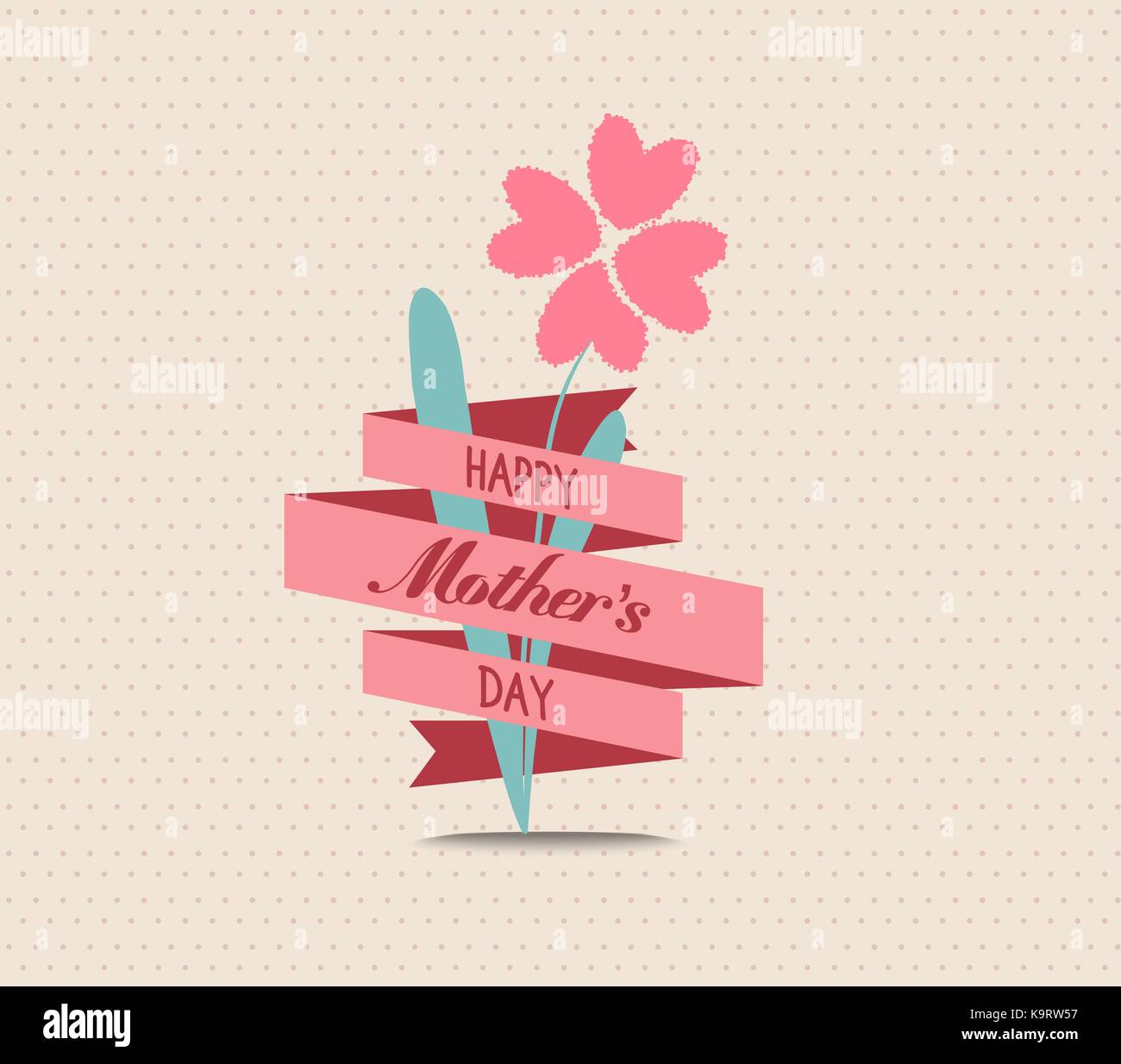 mothers day flower greeting card Stock Vector Image & Art - Alamy