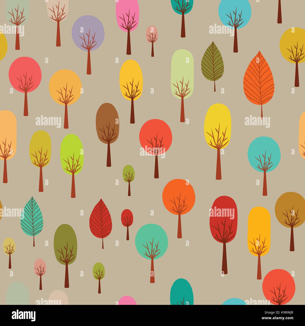 Seamless autumn pattern Stock Vector Image & Art - Alamy