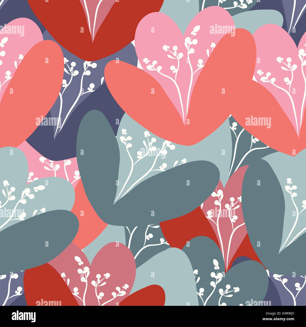 Spring flowers backgrounds - seamless floral pattern Stock Vector Image ...