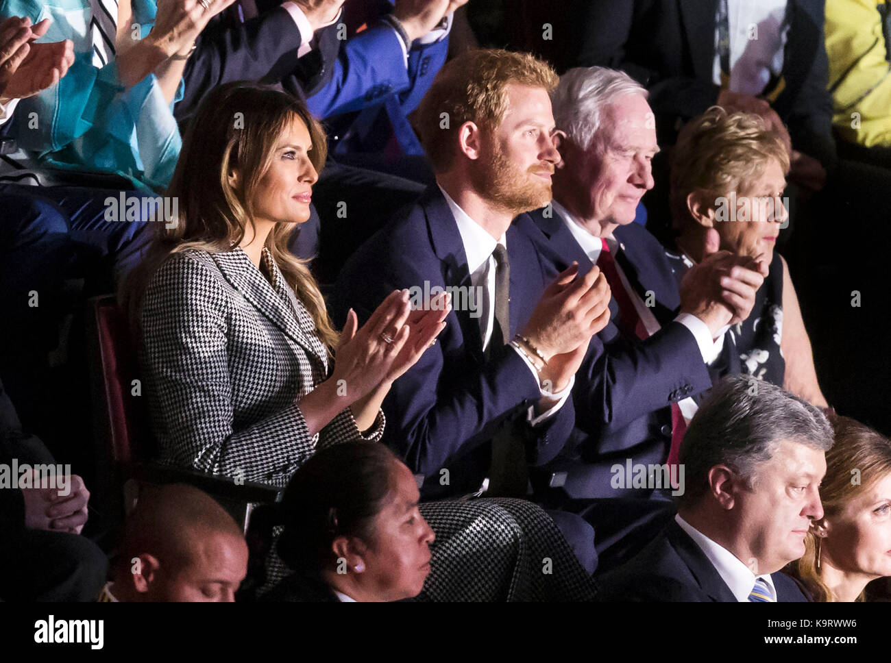 The First Lady of the United States Melania Trump and Prince Harry attend  the Opening Ceremony of the 2017 Invictus Games at the Air Canada Centre in  Toronto, Canada Stock Photo - Alamy