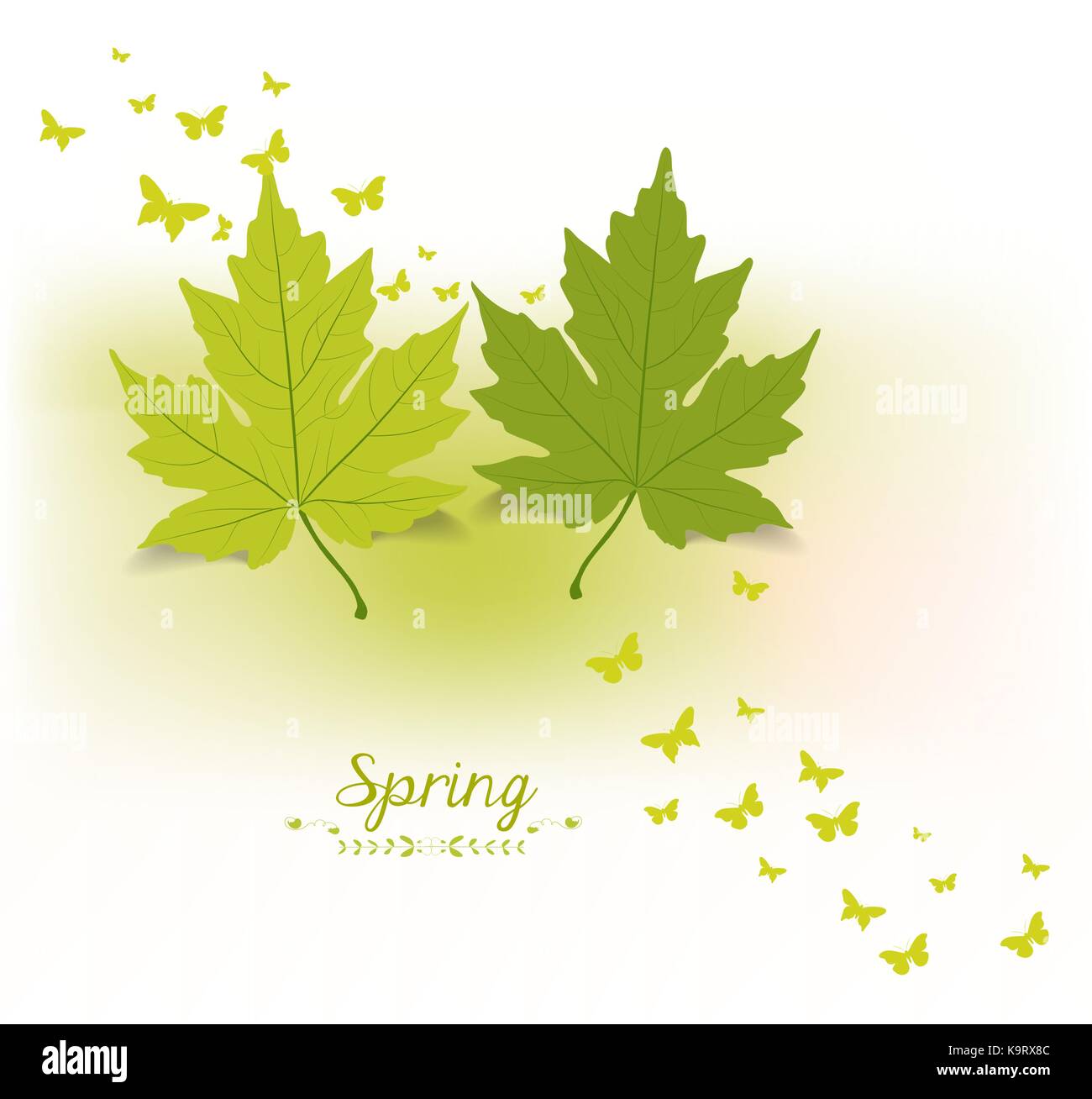 spring butterflies background Stock Vector Image & Art - Alamy
