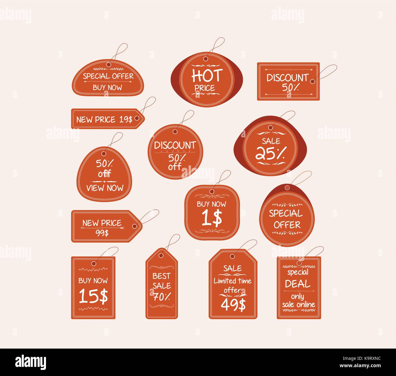 price tag elements Stock Vector Image & Art Alamy