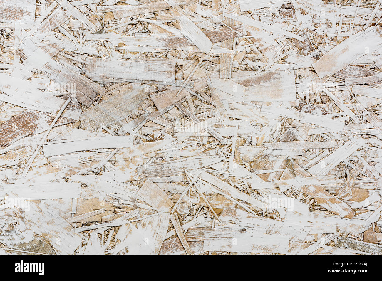 White Painted One Layer Oriented Strand Board Osb Vintage Osb Stock Photo Alamy