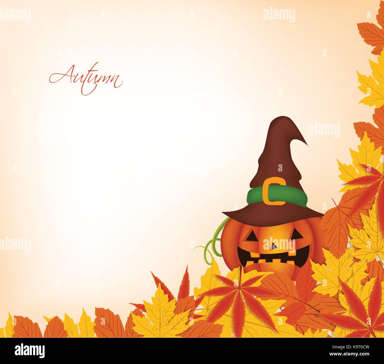 pumpkin autumn background Stock Vector Image & Art - Alamy