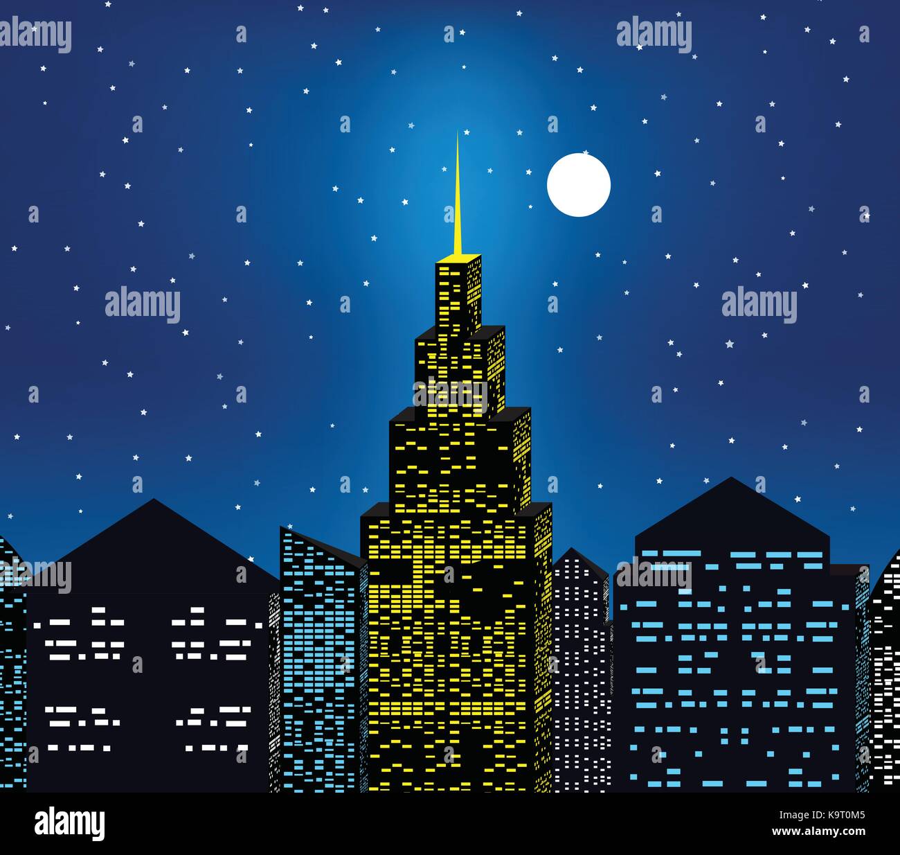 city at night Stock Vector Image & Art - Alamy