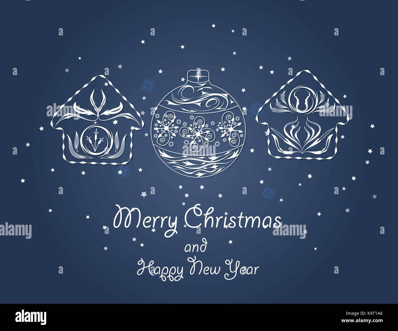 Christmas ornaments made from hand draw Stock Vector Image & Art - Alamy