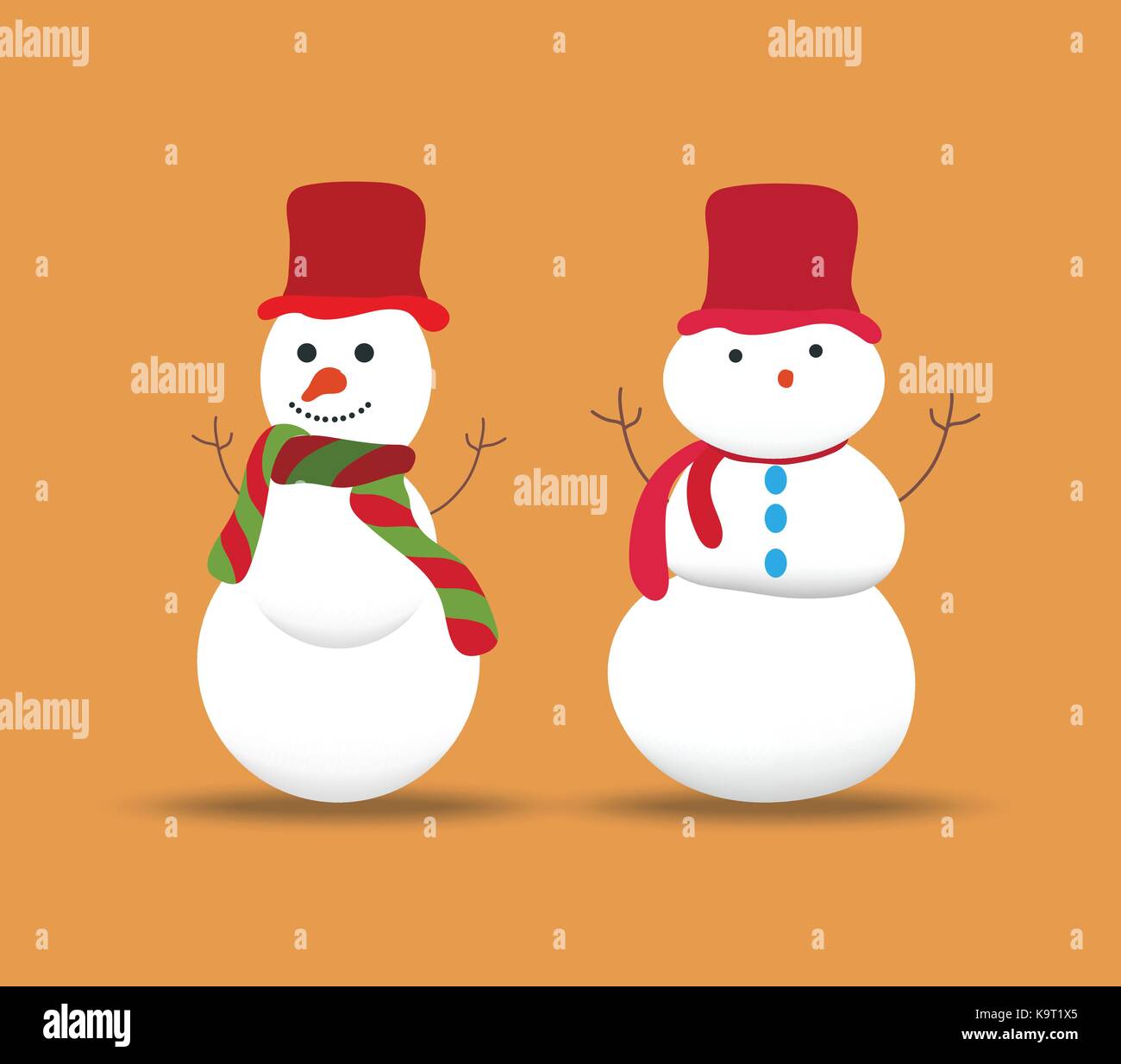 set of snowmans for christmas design Stock Vector Image & Art - Alamy