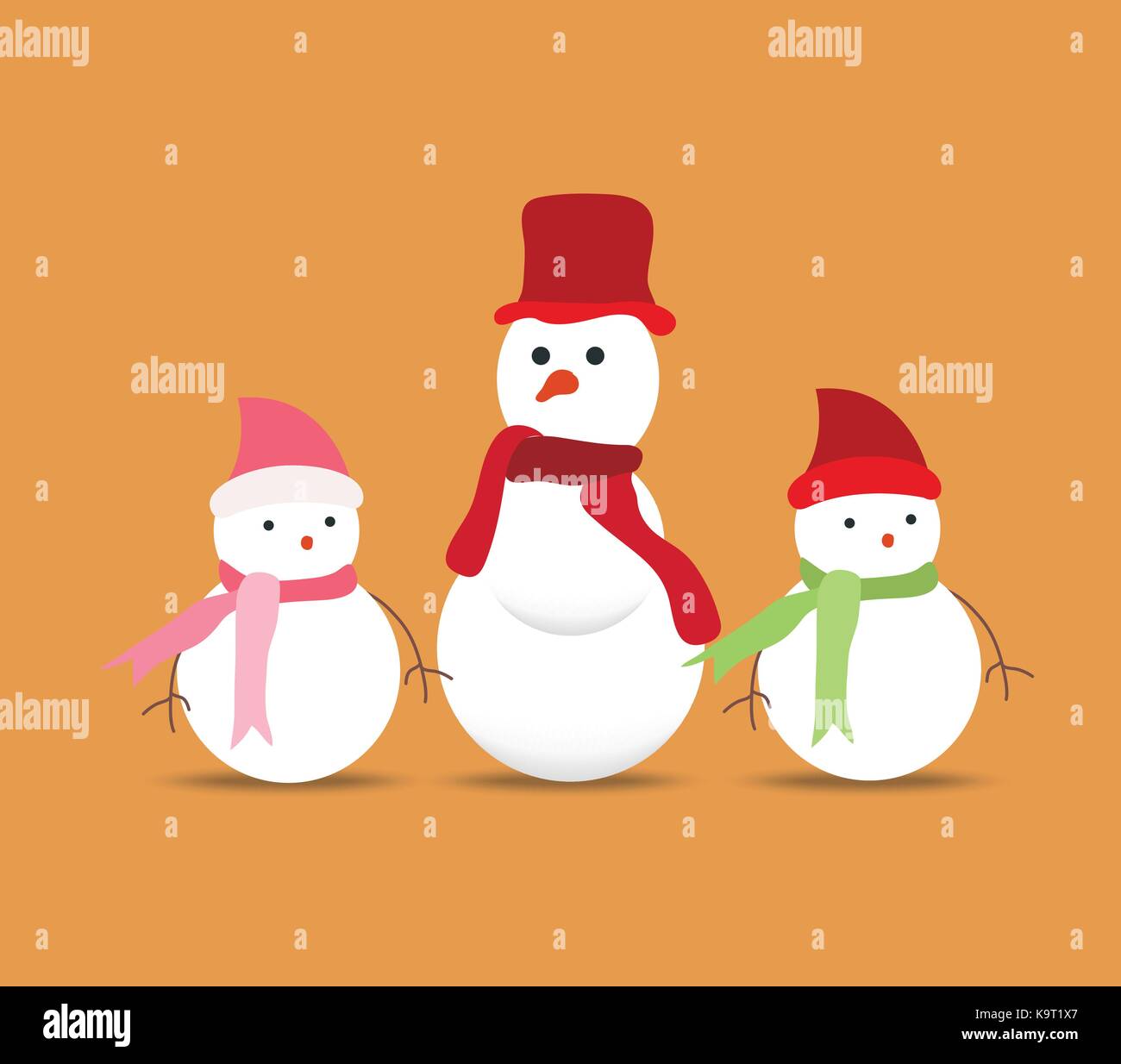 set of snowmans for christmas design Stock Vector Image & Art - Alamy