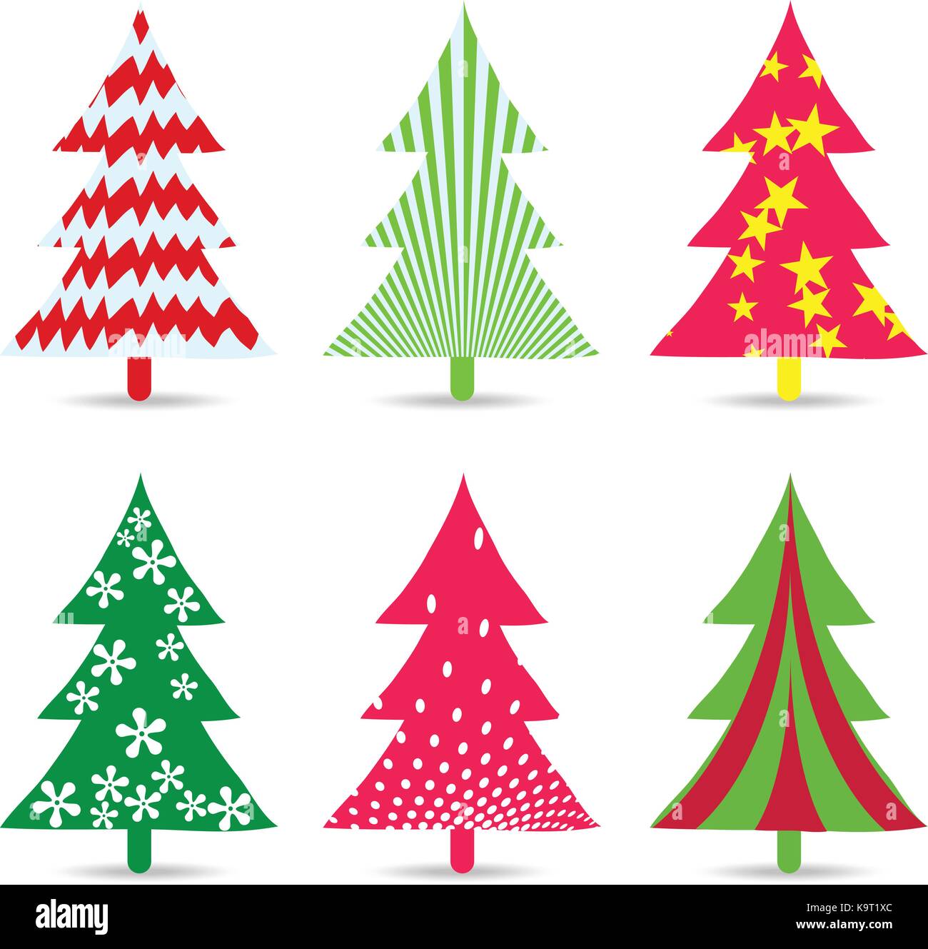 set of christmas trees for design Stock Vector Image & Art Alamy