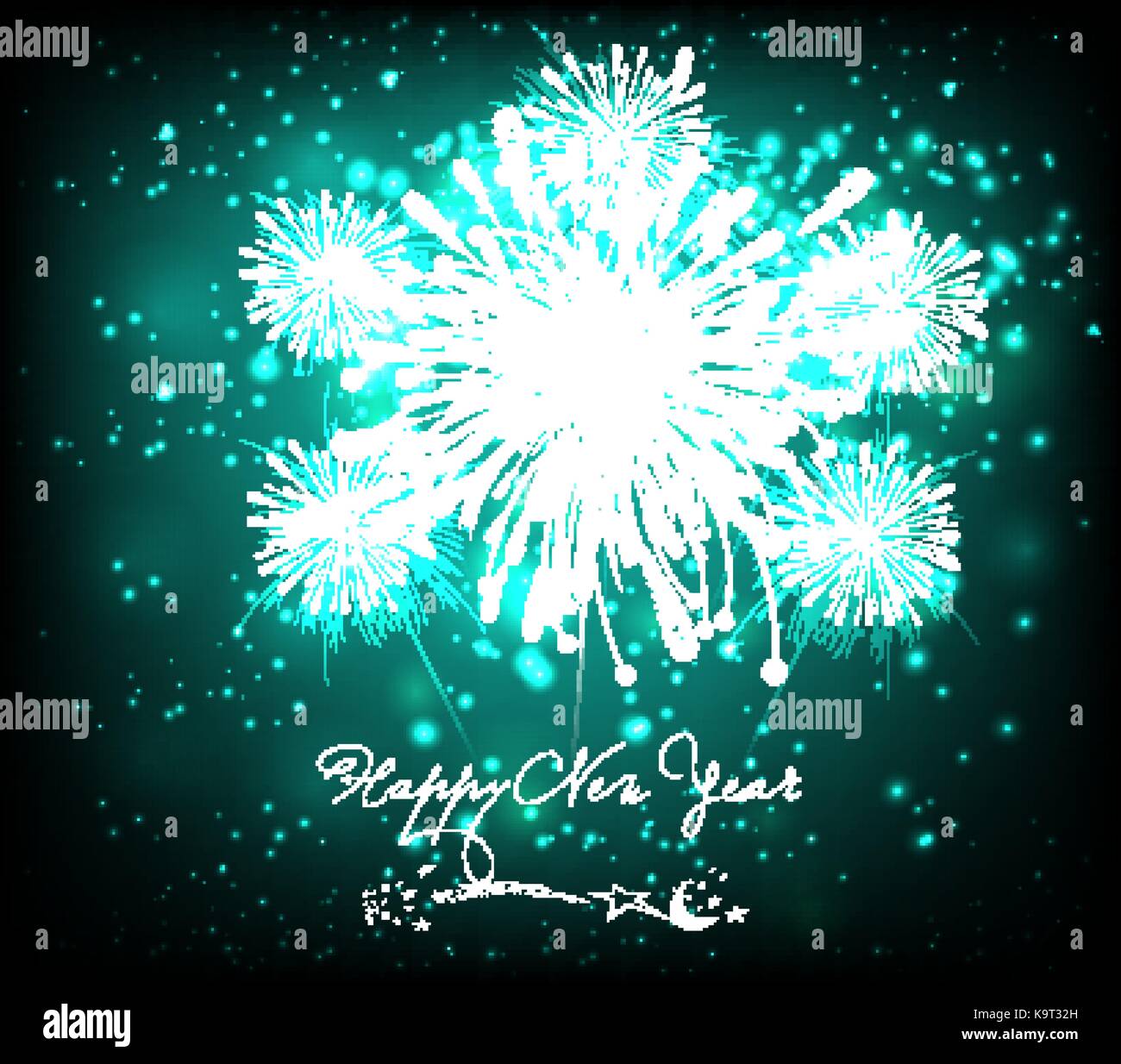 happy new year background black and blue Stock Vector Image & Art - Alamy