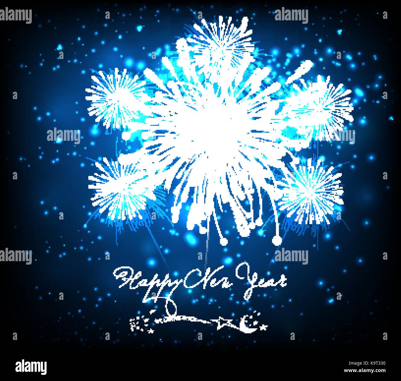 happy new year background black and blue Stock Vector Image & Art - Alamy