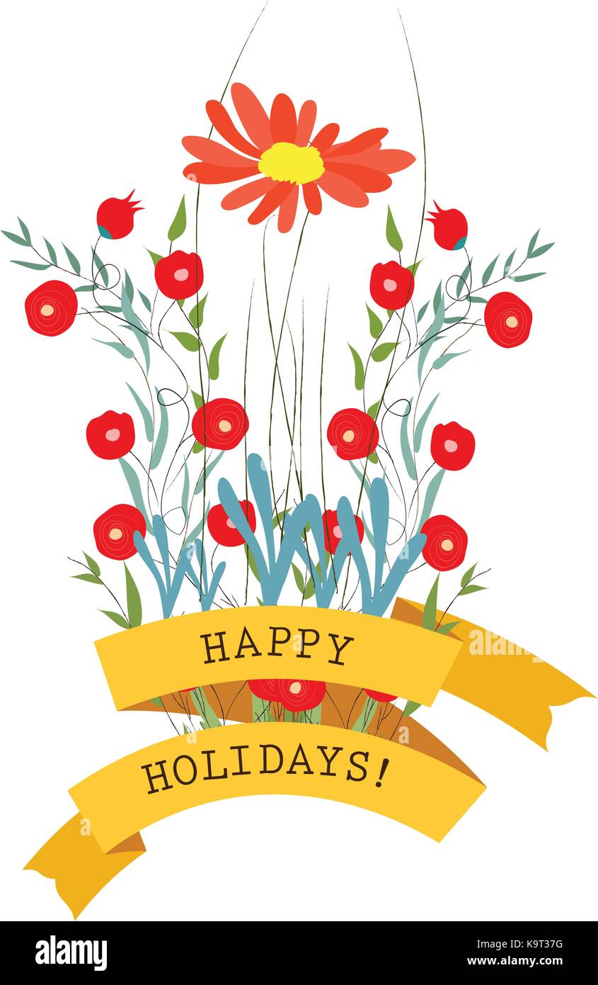 Cute floral bouquets in vintage style Stock Vector Image & Art - Alamy
