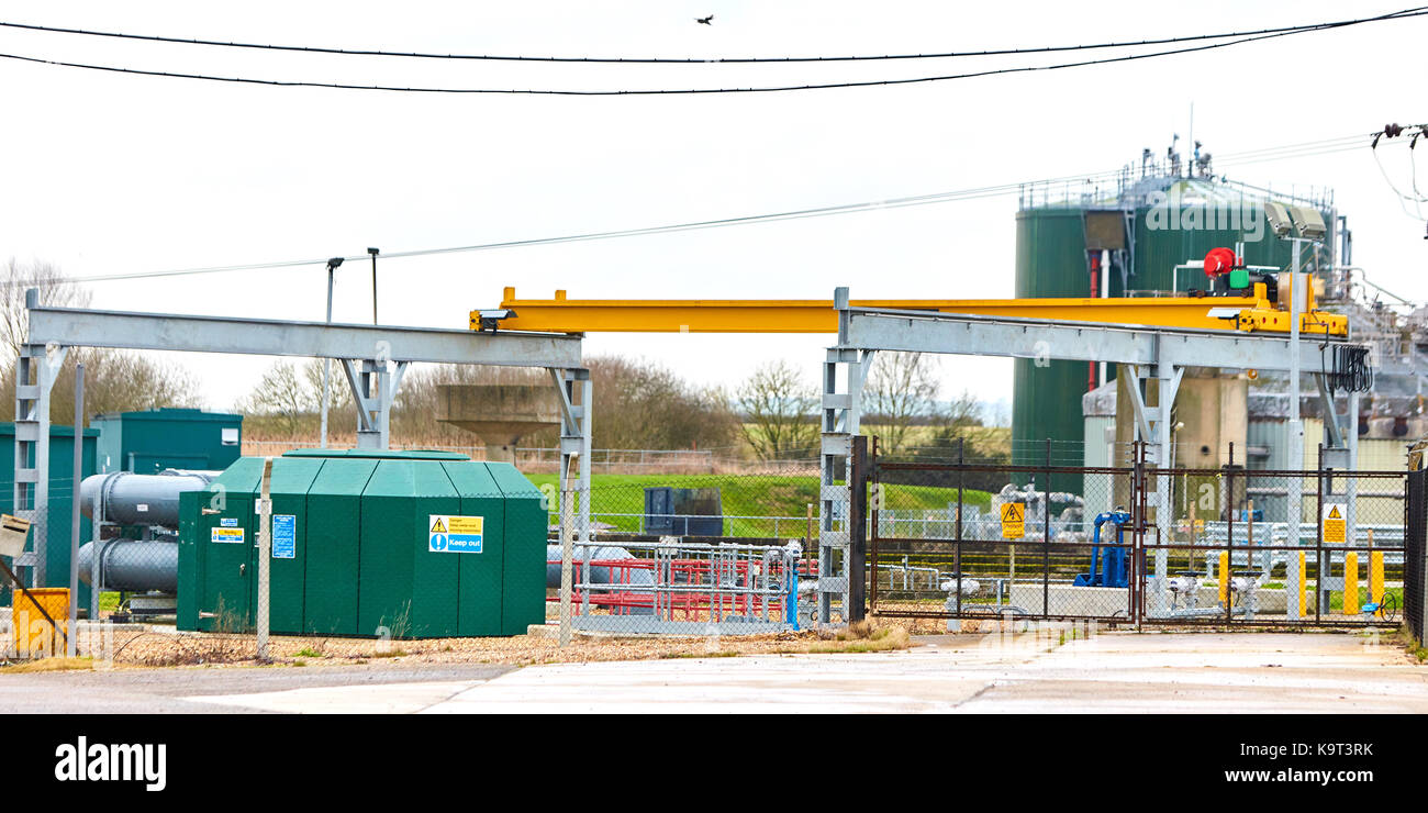 General view of Thames Water Sewage Treatment Works in Aylesbury Stock Photo Alamy
