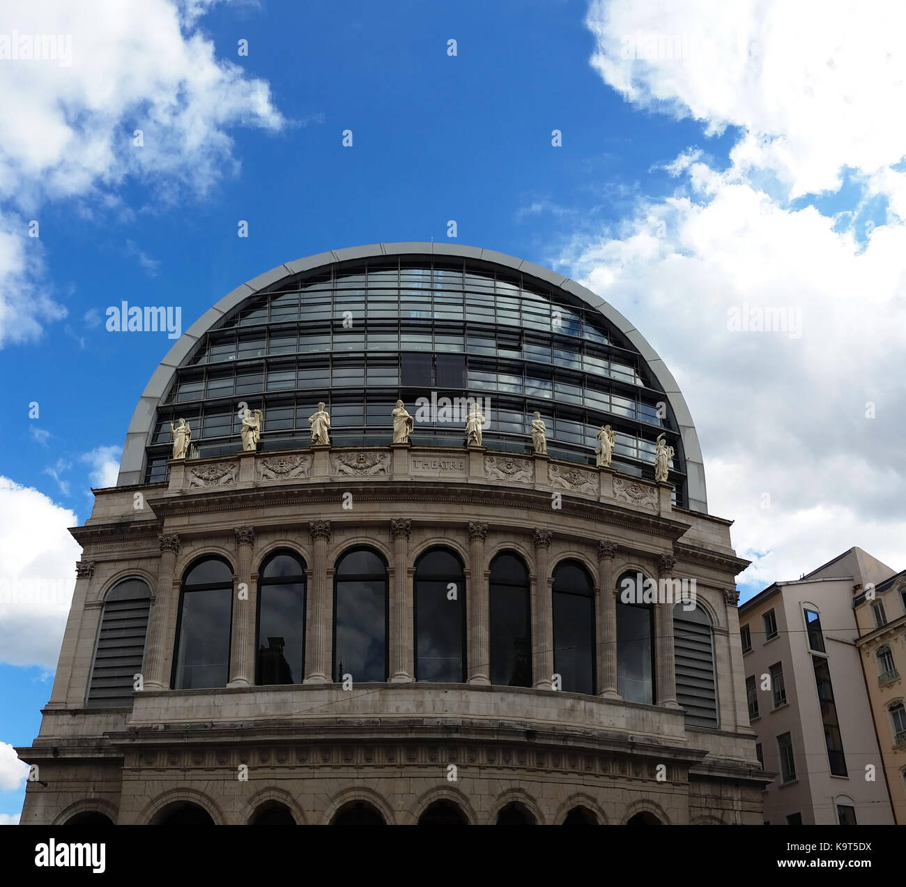 The Opera Nouvel (Nouvel Opera House) in Lyon, France Stock Photo