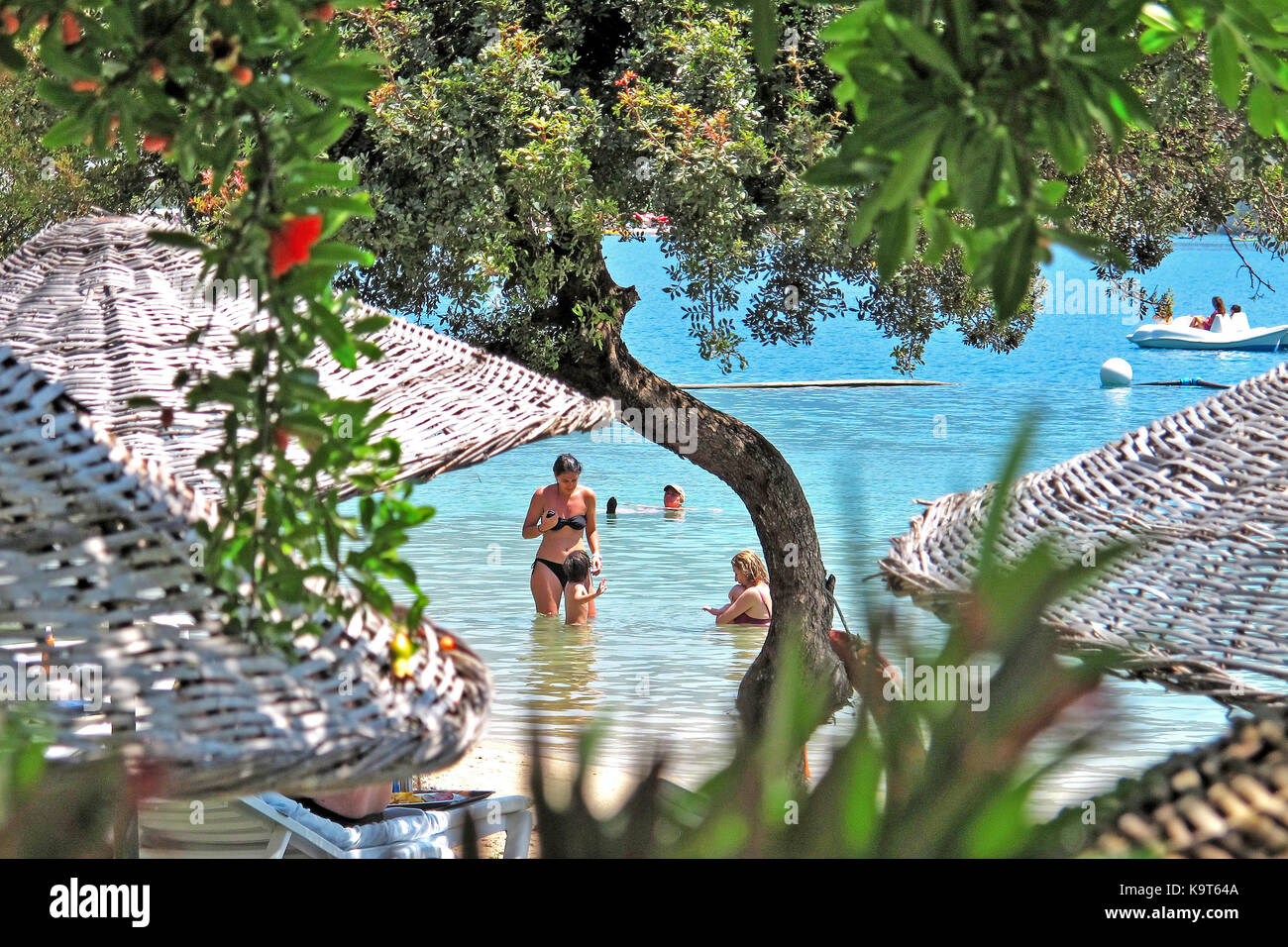 Blue Lagoon bay, Olu Deniz, Turkey. Stock Photo